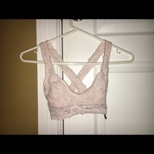 pale pink aerie bralette